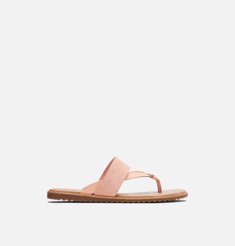 Sorel Ella™ Flip Flat - Womens Sandals Pink - 081273HUZ